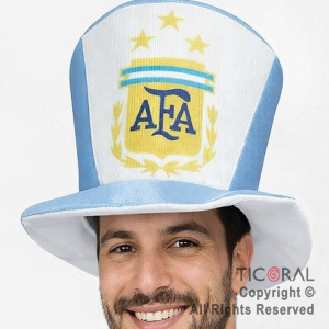 SOMBRERO GALERA ARGENTINA ESCUDO 15 CM x 5