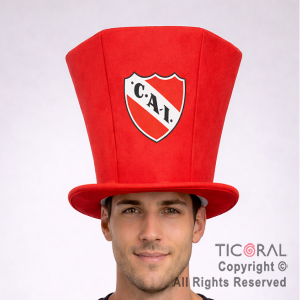 SOMBRERO GALERA HEXAGONAL CON ESCUDO INDEPENDIENTE x 1