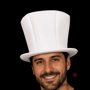 SOMBRERO GALERA HEXAGONAL BLANCO