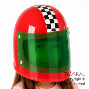 CASCO DE CARRERA ROJO