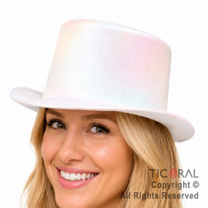 SOMBRERO GALERA TORNASOLADO BLANCO