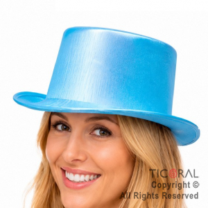 SOMBRERO GALERA TORNASOLADO CELESTE