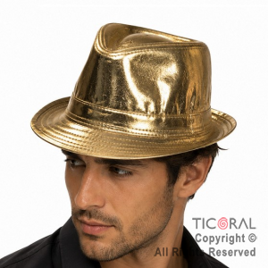 SOMBRERO TANGUERO FUNYI METALIZADO ORO