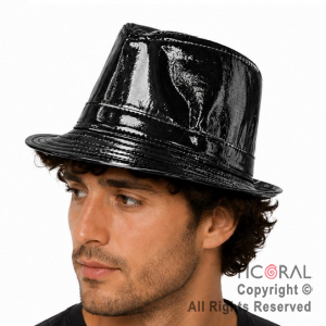 SOMBRERO TANGUERO FUNYI METALIZADO NEGRO