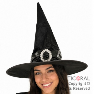 SOMBRERO HECHICERA HALLOWEEN
