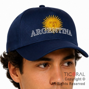 SOMBRERO GORRA ARGENTINA AZUL CON SOL