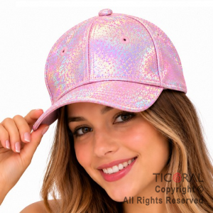 SOMBRERO GORRA TRUCKER IRIDISCENTE ROSA CAP