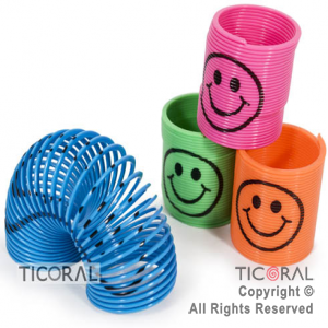 MINI RESORTE EMOJI SMILE HS2205  (PACK X 4 UNID)