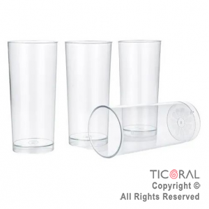 VASO TUBO CRISTAL CAJA X 80 UNIDADES