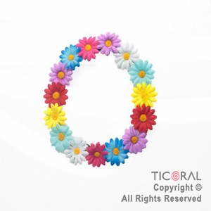 Vincha corona con flores Margaritas x 1