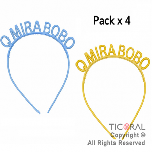 VINCHA QUE MIRA BOBOPACK  X 4 UNIDADES