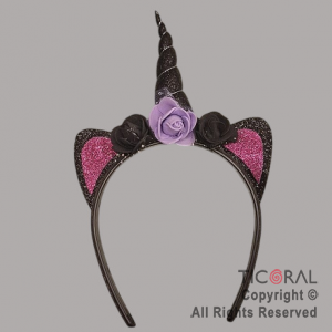 VINCHA FLORES UNICORNIO HALLOWEEN x 1