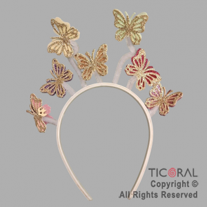 VINCHA MARIPOSAS CON GIBRE x 1