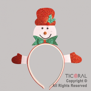 VINCHA MUECO DE NIEVE x 1