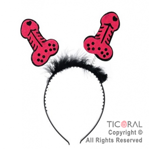 VINCHA PENE RESORTE FUCSIA x 12