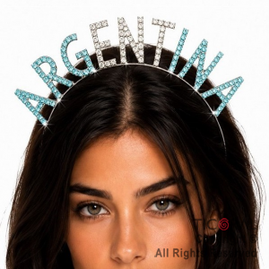 VINCHA ARGENTINA CON STRASS