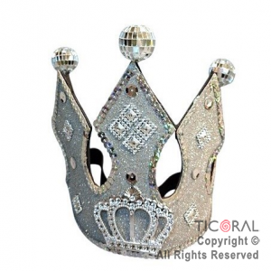 CORONA DE REY DISCO PLATA x 1