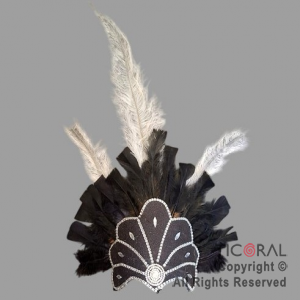 CORONA VINCHA TOCADO BRIANA NEGRO x 1