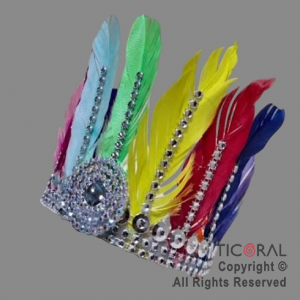 VINCHA TOCADO TIANA MULTICOLOR x 1
